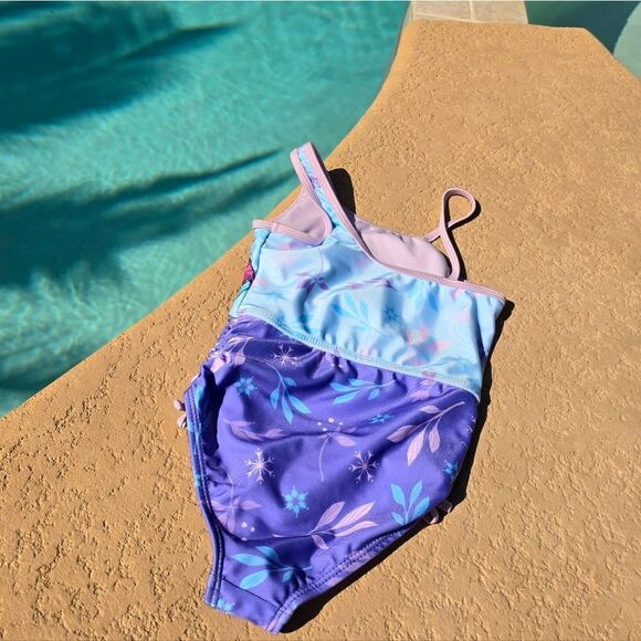 Disney's Frozen one-piece cutout tie back swimsuit - Picture 13 of 16
